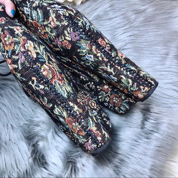 Jeffrey Campbell | Damsel Tapestry Platform Wedges - Picture 8 of 8